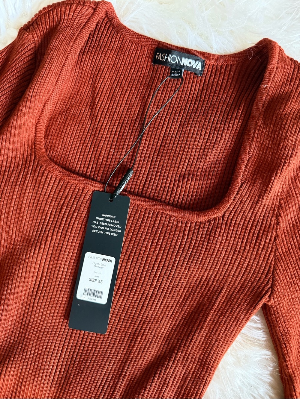NWT Rust Sweater - Picture 5 of 7